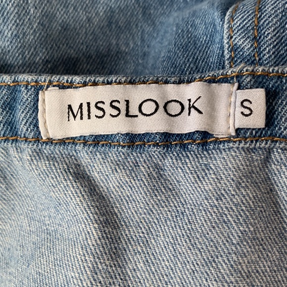 MISSLOOK womens overall blue jean - Picture 6 of 10